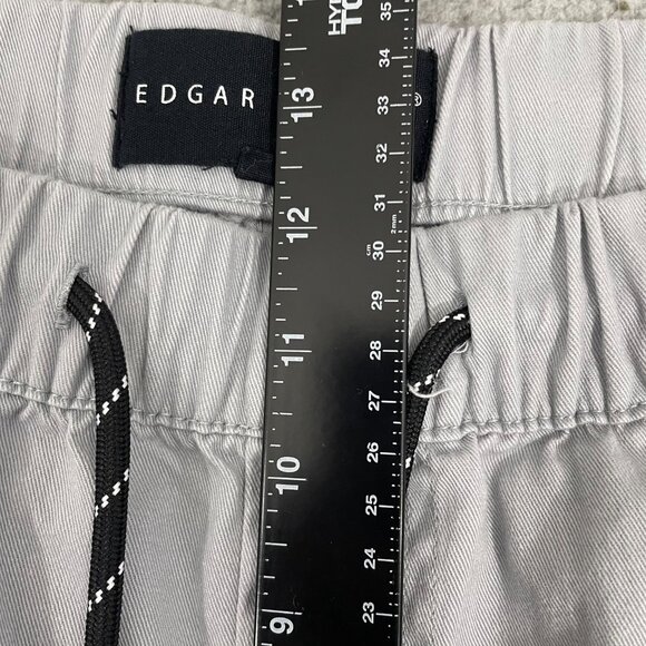 Edgar + Ash Pants Men XL Grey Pull On Drawstring Cargos - Picture 8 of 11